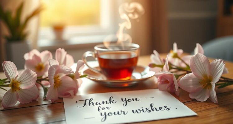 Słowa podziękowania za życzenia